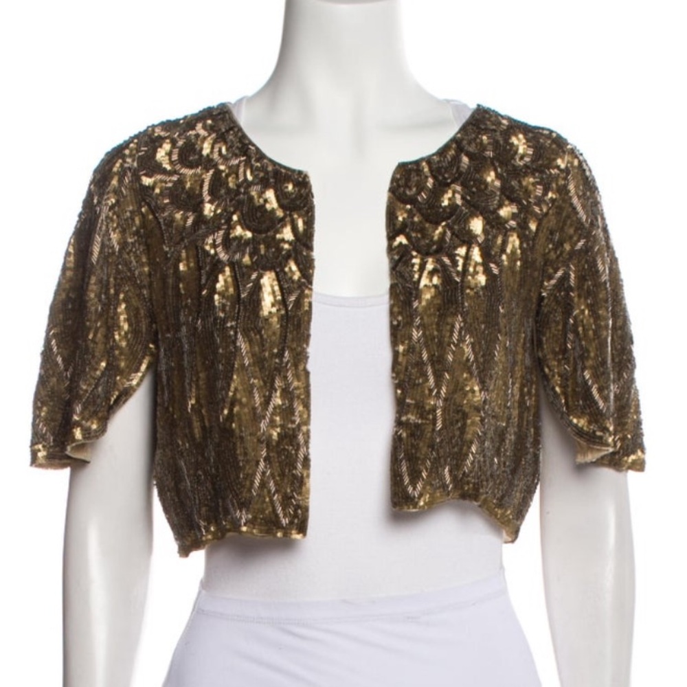 Haute Hippie beaded bolero